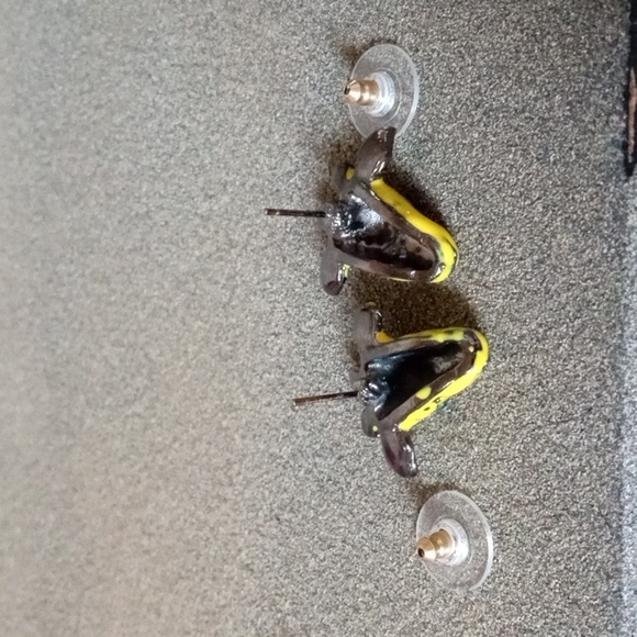 Vintage BETSEY JOHNSON A Day At the Zoo Collection Giraffe Head Post Earrings. - Picture 6 of 6